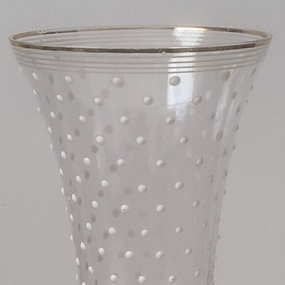 Vintage Art Deco Hand Painted Polka Dot Vase - Picture 5 of 7